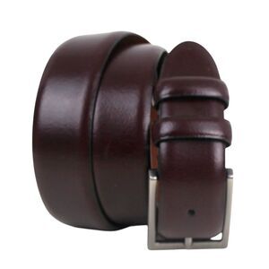 Joseph Abboud BROWN REAL LEATHER 1.25"Wd CASUAL DRESS MEN'S BELT Sz 34/85 (t27